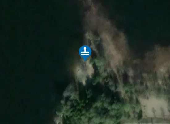 Satellite image of Granodden badeplass