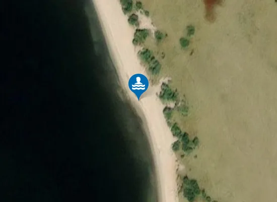 Satellite image of Rågeloni Beach