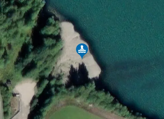 Satellite image of Klokkarstranda