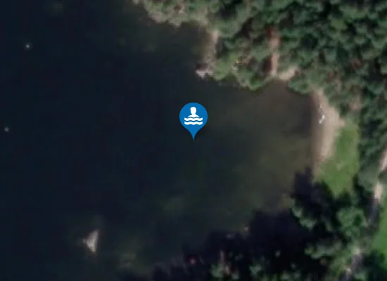 Satellite image of Boligvika Badeplass