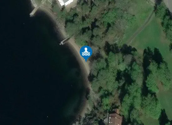 Satellite image of Sandbukta badeplass