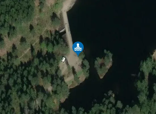 Satellite image of Strømsdammen Badeplass