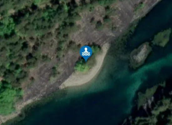 Satellite image of Vikasanden
