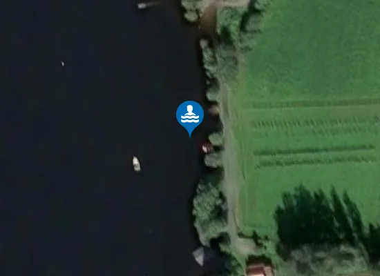 Satellite image of Skutelandet
