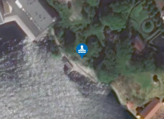 Satellite image of Sandviken sjøbad