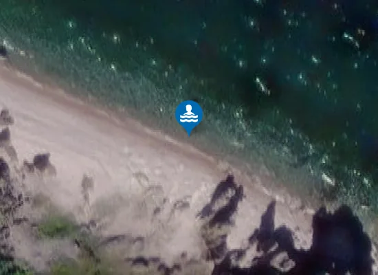 Satellite image of Rullesteinsfjæra