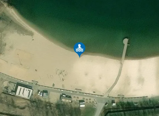Satellite image of Strand Blaue Lagune
