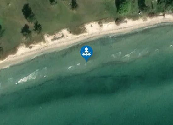 Satellite image of Vængesgård Strand