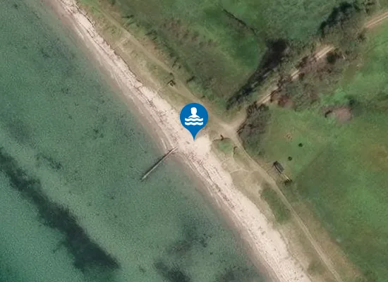 Satellite image of Bækskilde strand