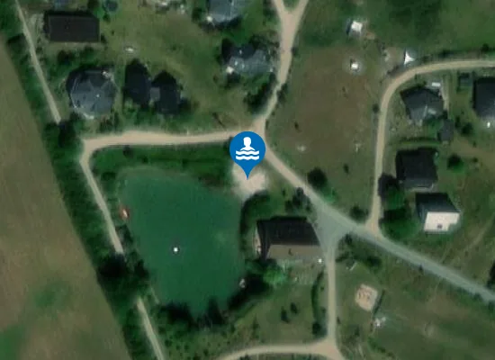 Satellite image of Hallingelille Strand