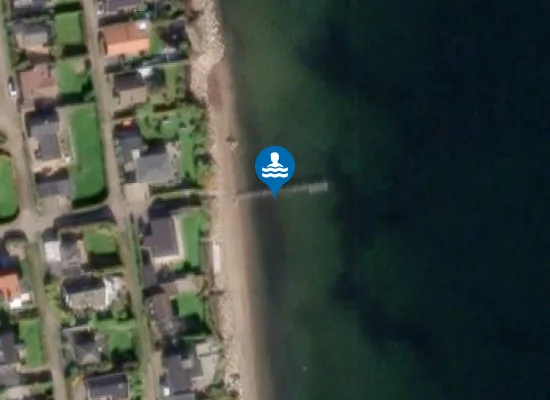 Satellite image of Mørkholt strand