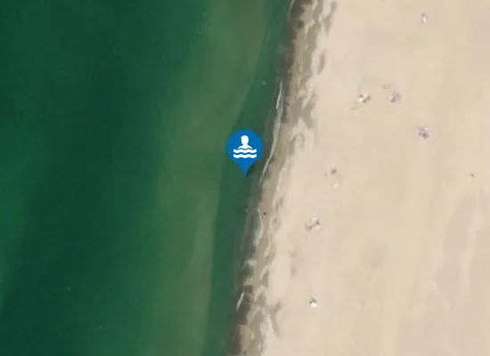 Satellite image of Henne Strand