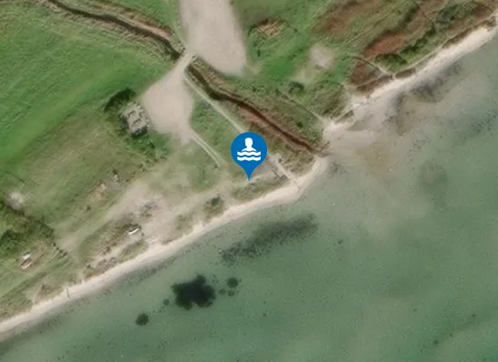 Satellite image of Skæring Strand