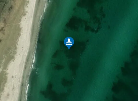 Satellite image of Strandkær Strand