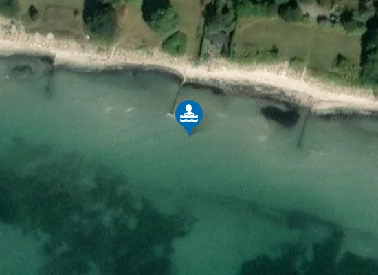 Satellite image of Råbylille Strand