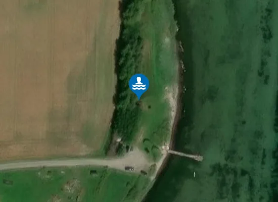 Satellite image of Sletter Strand