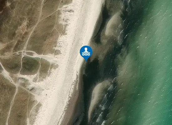Satellite image of Jersie Strand