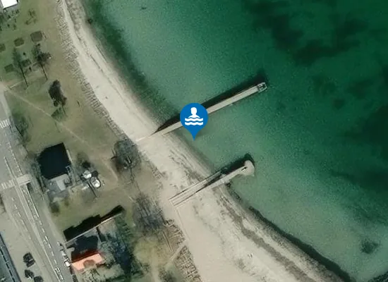 Satellite image of Vedbæk Nordstrand