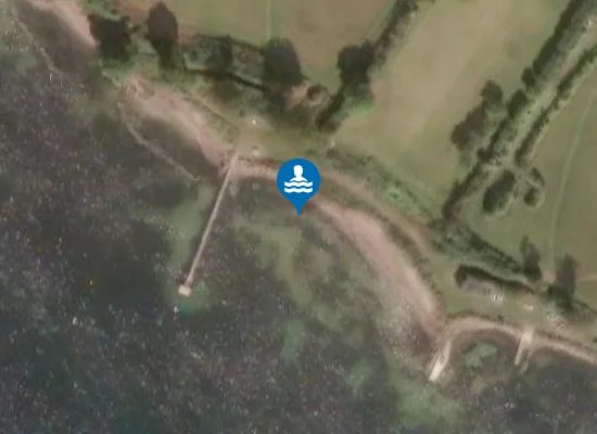 Satellite image of bakkebølle strand