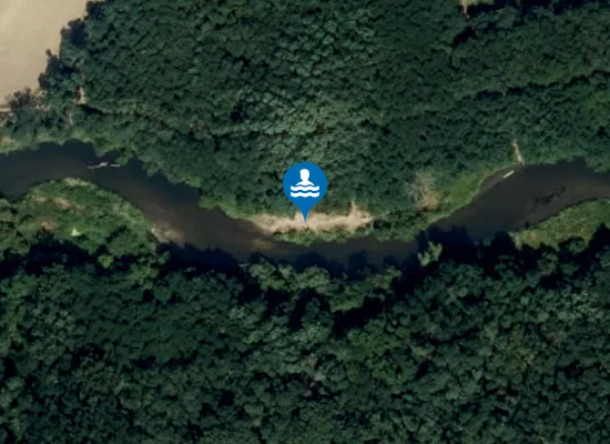 Satellite image of Badestrand Thaya