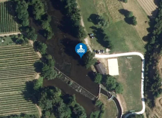 Satellite image of Kampbad Schönberg-Neustift/Zöbing