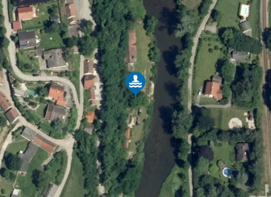 Satellite image of Flussbad Stiefern