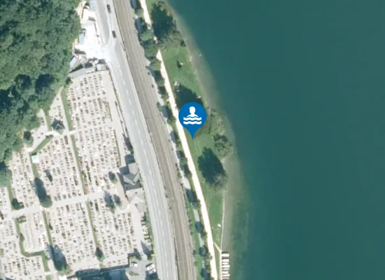 Satellite image of Bademöglichkeit an der Promenade