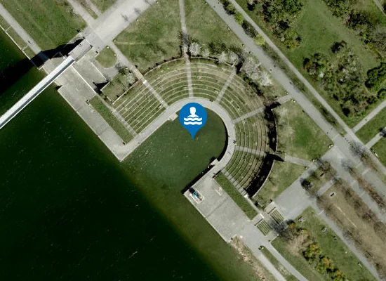 Satellite image of Arena Beach