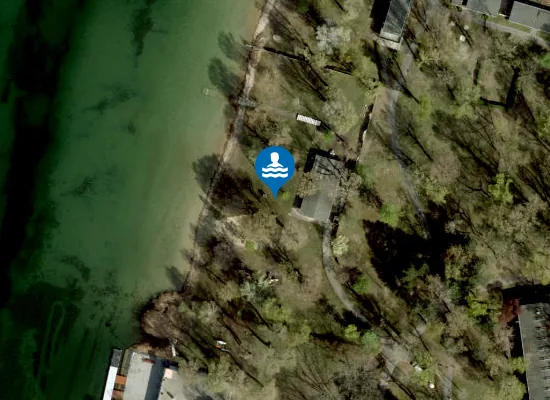 Satellite image of Gänsehäufl Badeplatz für Kleinkinder und Menschen mit Behinderungen