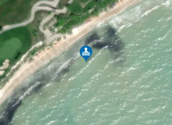 Satellite image of Argata Beach