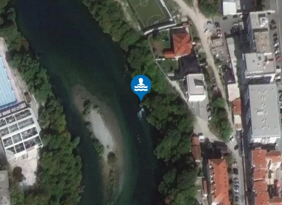 Satellite image of Plaža Pijesak