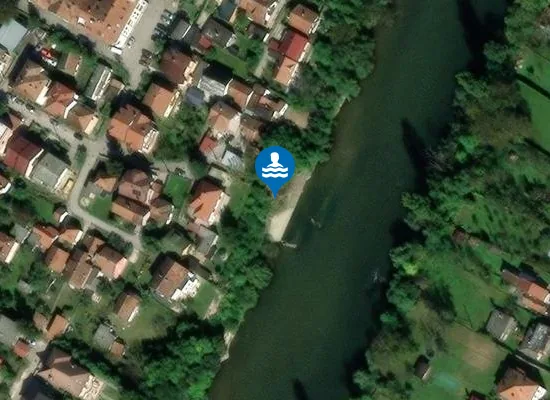 Satellite image of Zlajina plaža