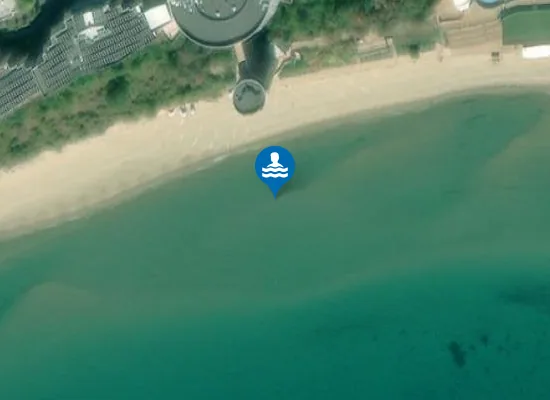 Satellite image of Robinson Beach