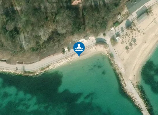Satellite image of Ribarski beach