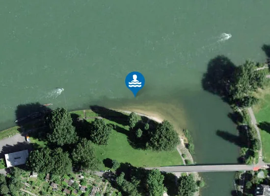 Satellite image of Basler Rheinschwimmen