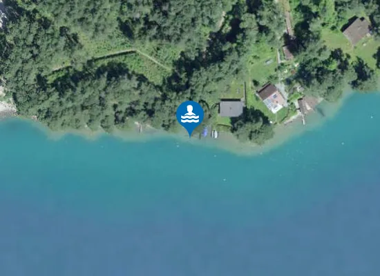Satellite image of Sundlauenen Beach