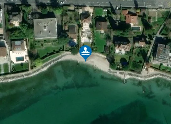 Satellite image of Plage des Rives du Lac