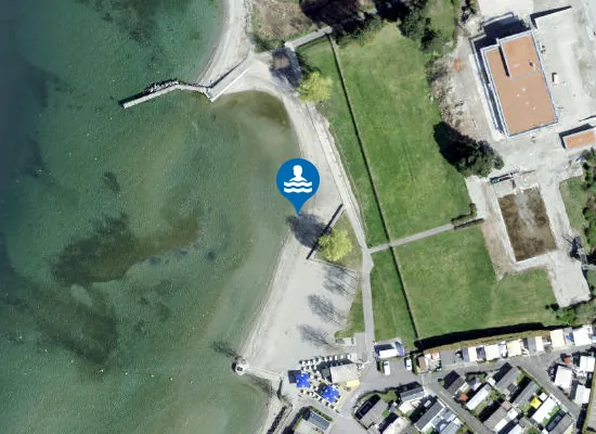 Satellite image of Plage du Bouveret