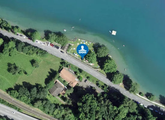 Satellite image of Seebad Faulensee