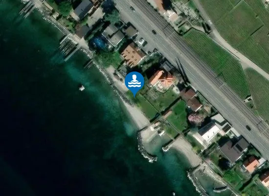 Satellite image of Plage de Villette