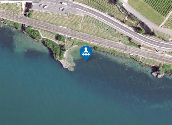Satellite image of La Plage de Rivaz