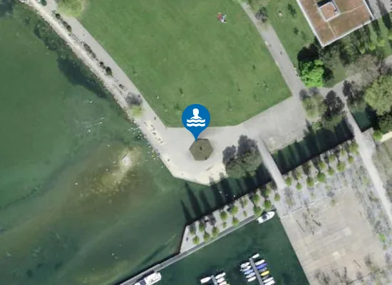 Satellite image of Beachtown
