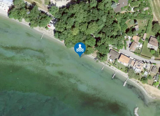Satellite image of Plage d'Allaman