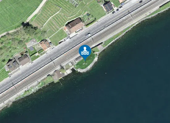 Satellite image of Badeplatz Tüscherz