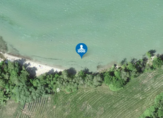 Satellite image of Plage de la petite Amérique