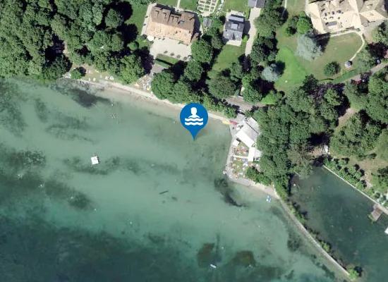 Satellite image of Plage de Promenthoux