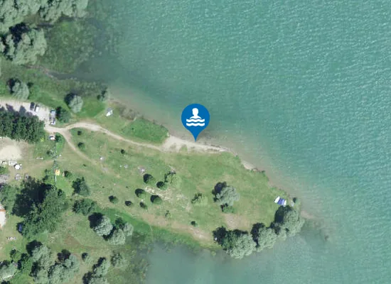Satellite image of Morlon Beach