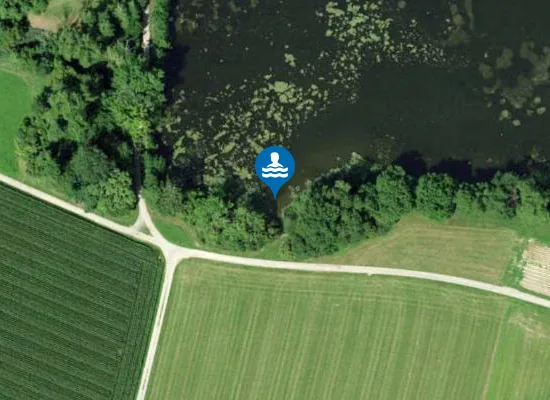 Satellite image of Badeplatz Bommerweiher