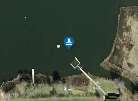 Satellite image of Badi Lützelsee