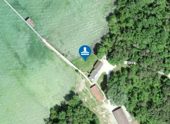 Satellite image of Plage de Forel